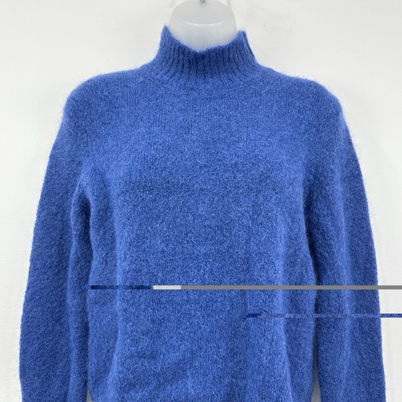 VTG Y2K Express World Brand Mohair Sweater Womens M Made In Italy Cropped Preppy - Picture 8 of 11